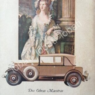 CARTEL ANTIGUO ORIGINAL DE AUTOS LINCOLN 1930 /390