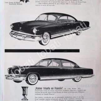 CARTEL ANTIGUO ORIGINAL DE AUTOS KAISER 1951 /373
