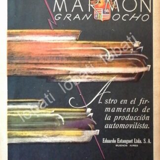 CARTEL ANTIGUO ORIGINAL DE AUTOS MARMON GRAN 8 1930 /331 / RARO ARTE MODERNISTA