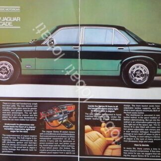 CARTEL ANTIGUO ORIGINAL DE AUTOS JAGUAR SERIE III XJ 1978 /319