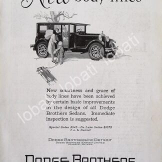 CARTEL ANTIGUO ORIGINAL DE AUTOS DODGE BROTHERS 1930 /314