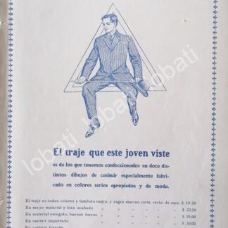 CARTEL ANTIGUO ORIGINAL DE TIENDAS EL PALACIO DE HIERRO 1910 /255