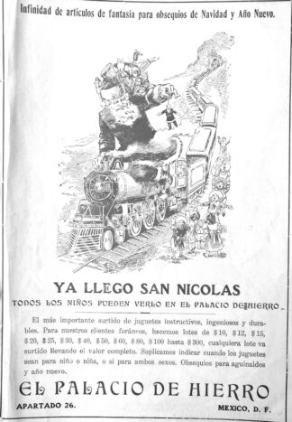 CARTEL ANTIGUO ORIGINAL DE TIENDAS EL PALACIO DE HIERRO 1909 /244