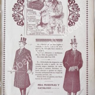 CARTEL ANTIGUO ORIGINAL DE TIENDAS EL PALACIO DE HIERRO 1909 /250