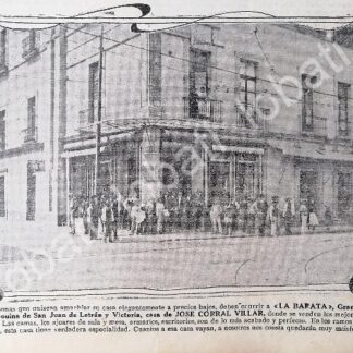 CARTEL ANTIGUO ORIGINAL DE MUEBLERIA LA BARATA, DE JOSE CORRAL VILLAR 1912 /242, MUY RARO