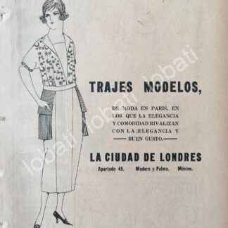 CARTEL ANTIGUO ORIGINAL DE TIENDAS LA CIUDAD DE LONDRES 1920 /237