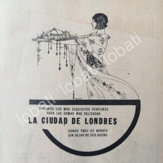 CARTEL ANTIGUO ORIGINAL DE AFICHE ART NOUVEAU TIENDAS LA CIUDAD DE LONDRES, 1920 /226