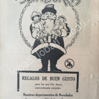 CARTEL ANTIGUO ORIGINAL DE TIENDAS SANBORNS 1920 /215