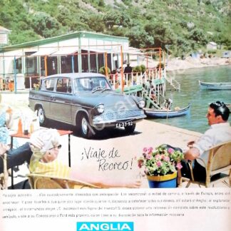 CARTEL ANTIGUO ORIGINAL DE AUTOS FORD ANGLIA 1961 /502