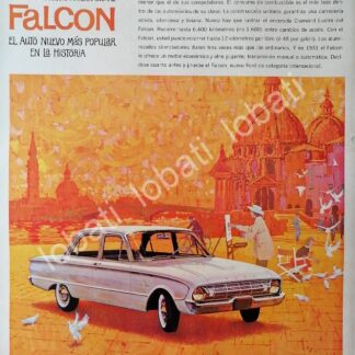 CARTEL ANTIGUO ORIGINAL DE AUTOS FORD FALCON 1961 /479