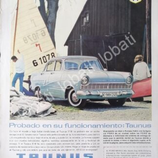 CARTEL ANTIGUO ORIGINAL DE AUTOS. FORD TAUNUS 17M 1961 /463