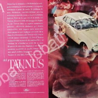 CARTEL ANTIGUO ORIGINAL DE AUTOS FORD TAUNUS 17M 1960 /461