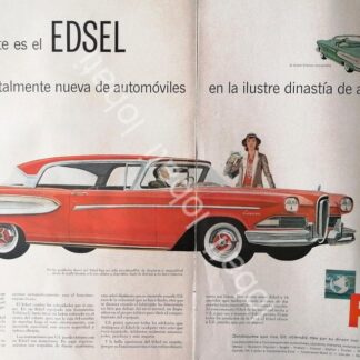 CARTEL ANTIGUO ORIGINAL DE AUTOS FORD EDSEL CITATION 1957 /454