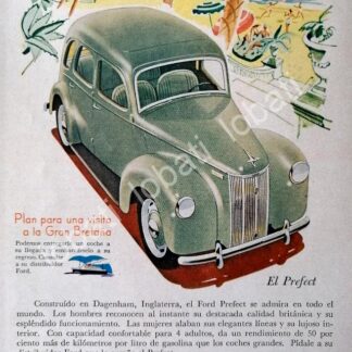 CARTEL ANTIGUO ORIGINAL DE MINI AFICHE AUTOS FORD PERFECT 1943 /445