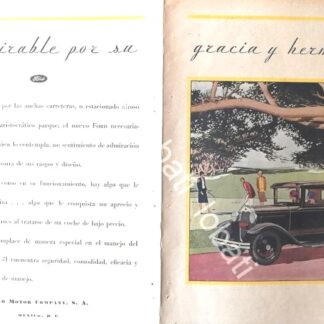 CARTEL ANTIGUO ORIGINAL DE AUTOS FORD COUPE 1920 /542 MUY RARO