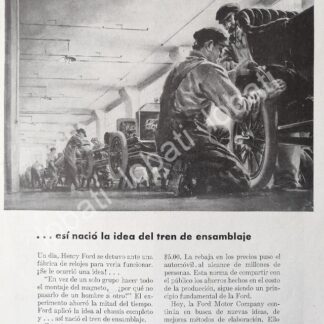 CARTEL ANTIGUO ORIGINAL DE AUTOS PLANTA FORD 1945 /544