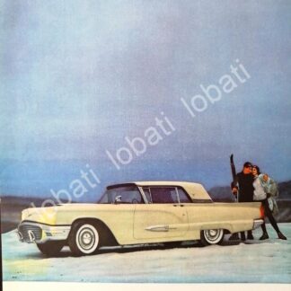 CARTEL ANTIGUO ORIGINAL DE AUTOS FORD THUNDERBIRD 1959 /528
