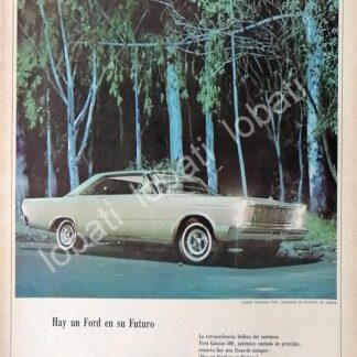 CARTEL ANTIGUO ORIGINAL DE AUTOS FORD GALAXIE 500 1965 /513
