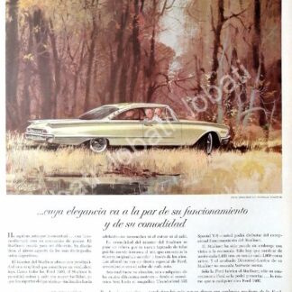 CARTEL ANTIGUO ORIGINAL DE AUTOS FORD STARLINER 1960 / 510/ RARO