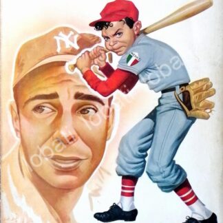 PORTADA ANTIGUA ORIGINAL  JOE DIMAGGIO Y NIÑOS CAMPEONES MONTERREY 1959, DIBUJO DE ARIAS BERNAL