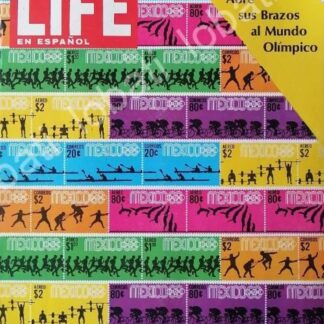 PORTADA ANTIGUA ORIGINAL  OLIMPIADAS MEXICO 68 Y SUS ESTAMPILLAS