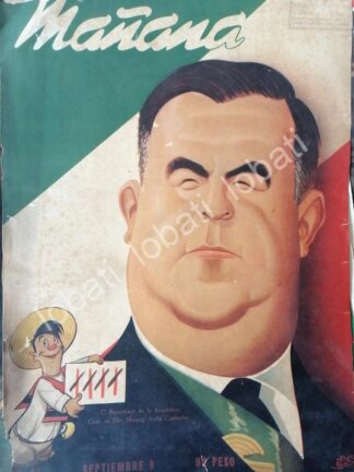 PORTADA ANTIGUA ORIGINAL 1944 POR ARIAS BERNAL. PDTE. MANUEL AVILA CAMACHO / PLT