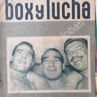 PORTADA ANTIGUA ORIGINAL  BLACK SHADOW Y OTROS LUCHA LIBRE 1958