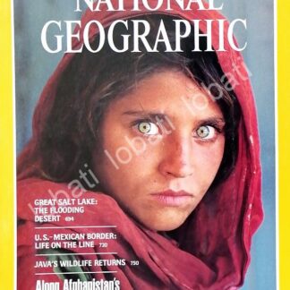 CARTEL ANTIGUO ORIGINAL DE ICONICA PORTADA ANTIGUA NATIONAL GEOGRAPHIC 1985