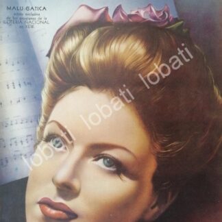 PORTADA ANTIGUA ORIGINAL  CON MALU GATICA 1945 XEW / FEP