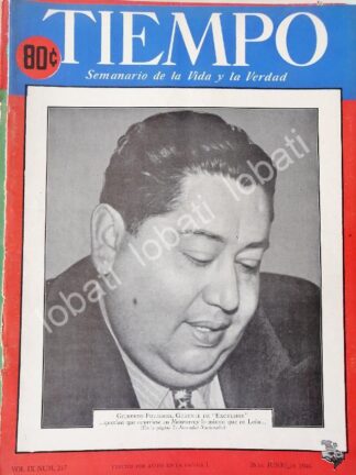 PORTADA ANTIGUA ORIGINAL CON GILBERTO FIGUEROA ( EXCELSIOR ) 1946 /EPS