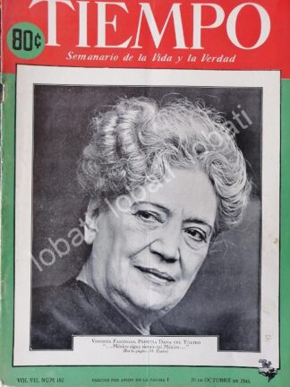 PORTADA ANTIGUA ORIGINAL CON VIRGINIA FABREGAS 1945