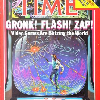 CARTEL ANTIGUO ORIGINAL DE PORTADA VINTAGE 1982 EL BOOM DE LOS VIDEOJUEGOS DE ARCADE