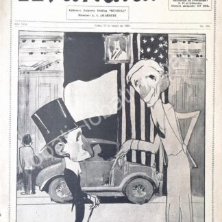 PORTADA ANTIGUA ORIGINAL  HENRY FORD Y CALVIN COOLIDGE 1928 / MUY RARA