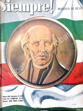 PORTADA ANTIGUA ORIGINAL ARTISTICA DE ARIAS BERNAL, MIGUEL HIDALGO