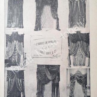 CARTEL ANTIGUO ORIGINAL DE FABRICA DE MUEBLES MUEBLES JORGE UNNA 1896 /381 SAN LUIS P.