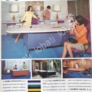 CARTEL ANTIGUO ORIGINAL DE FABRICA DE MUEBLAS GALGO S.A 1967 /365