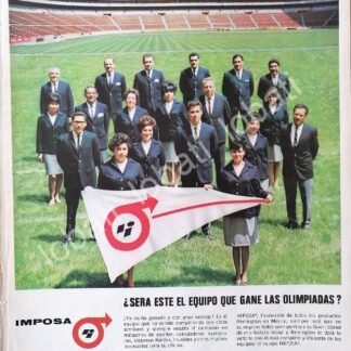 CARTEL ANTIGUO ORIGINAL DE IMPOSA, FABRICA DE REMINGTON MEXICO 1967 /354 MUY RARO