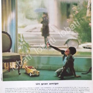 CARTEL ANTIGUO ORIGINAL DE VIDRIO PLANO DE MEXICO S.A 1967 /353 MONTERREY