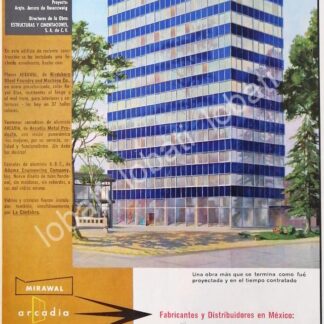 CARTEL ANTIGUO ORIGINAL DE NUEVO EDIFICIO ROZENZWEIG Y LA CANTABRA S.A 1958 /338 SUPER RARO