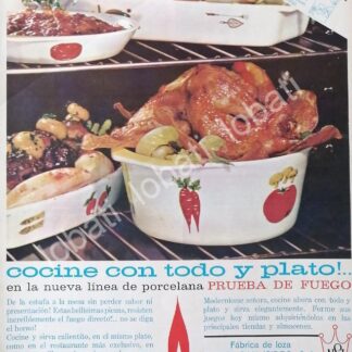 CARTEL ANTIGUO ORIGINAL DE FABRICA DE LOZA NUEVA SAN ISIDRO S.A 1963 /329 MUY RARO