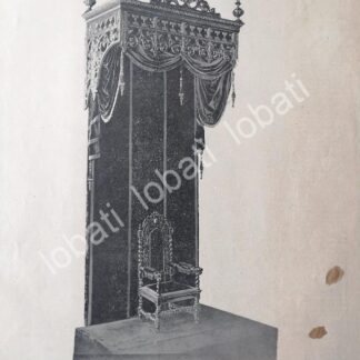 CARTEL ANTIGUO ORIGINAL DE MUEBLES JORGE UNNA, DOSEL PARA IGNACIO MONTES DE OCA 1894 /287