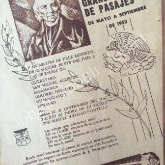 CARTEL ANTIGUO ORIGINAL DE FERROCARRILES NACIONALES 1953 /479