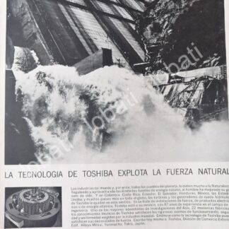 CARTEL ANTIGUO ORIGINAL DE TOSHIBA MEXICANA 1960s /478