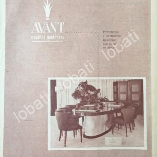 CARTEL ANTIGUO ORIGINAL DE MUEBLES AVANT 1959 /477 MUEBLERIAS