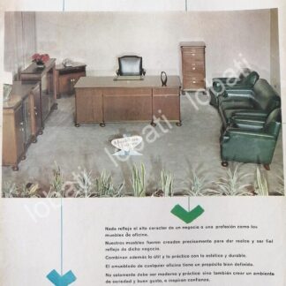 CARTEL ANTIGUO ORIGINAL DE MUEBLERIA MODERNA 1962 (DONCELES No65 D.F) /471
