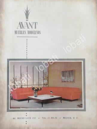 CARTEL ANTIGUO ORIGINAL DE MUEBLES AVANT S.A 1960 /467