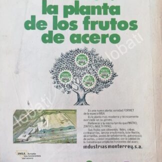 CARTEL ANTIGUO ORIGINAL DE IMSA, INDUSTRIAS MONTERREY 1960s /462