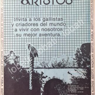 CARTEL ANTIGUO ORIGINAL DE HOTEL ARISTOS 1978 /447