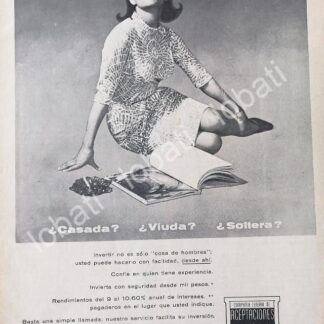 CARTEL ANTIGUO ORIGINAL DE INVERSIONES COMPAÑIA GENERAL DE ACEPTACIONES 1978 /155