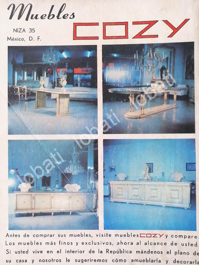 CARTEL ANTIGUO ORIGINAL DE MUEBLERIAS. MUEBLES COZY 1978 /445